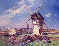 Ferdinand du Puigaudeau - Windmills near the Town of Batz